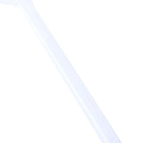 Max 1 Piece Reusable Bamboo Joint Bent Glass Drinking Straw Non-Toxic White