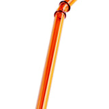 Max 1 Piece Reusable Bamboo Joint Bent Glass Drinking Straw Non-Toxic Amber