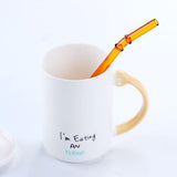 Max 1 Piece Reusable Bamboo Joint Bent Glass Drinking Straw Non-Toxic Amber