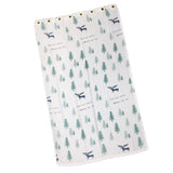 Max 1Pcs Nordic Style Christmas Tree Elk Curtain Blackout  Cloth Perforated