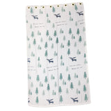 Max 1Pcs Nordic Style Christmas Tree Elk Curtain Blackout  Cloth Perforated