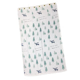 Max 1Pcs Nordic Style Christmas Tree Elk Curtain Blackout  Cloth Perforated