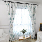 Max 1Pcs Nordic Style Christmas Tree Elk Curtain Blackout  Cloth Perforated