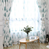 Max 1Pcs Nordic Style Christmas Tree Elk Curtain Blackout  Cloth Perforated