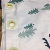 Max 1Pcs Nordic Style Christmas Tree Elk Curtain Blackout  Cloth Perforated