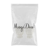 Max 1 Pair Retro Curtain Decorative Pole Rod Finials Ends Heads 28mm White B