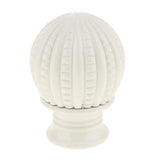 Max 1 Pair Retro Curtain Decorative Pole Rod Finials Ends Heads 28mm White B