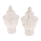 Max 1 Pair Retro Curtain Decorative Pole Rod Finials Ends Heads 28mm White C