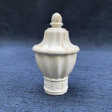 Max 1 Pair Retro Curtain Decorative Pole Rod Finials Ends Heads 28mm White C