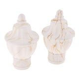 Max 1 Pair Retro Curtain Decorative Pole Rod Finials Ends Heads 28mm White C
