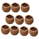 Max 10 Pieces Table Chair Leg Floor Protectors Round Bottom Square Mouth 45-50mm - Aladdin Shoppers