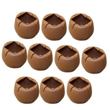 Max 10 Pieces Table Chair Leg Floor Protectors Round Bottom Square Mouth 45-50mm - Aladdin Shoppers