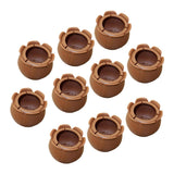 10 Pieces Table Chair Leg Floor Protectors Round Bottom Round Mouth 40-47mm