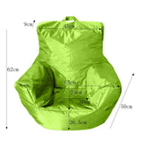 Max Waterproof Kids Size Bean Bag Cover Sofa Slipcover Lemon Green