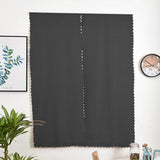 Max 2 Panel Self Adhesive Window Blackout Curtains Drapes Dark Gray 1.3x2.2m