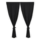 Max 2 Panel Self Adhesive Window Blackout Curtains Drapes Black 1.3x2.2m