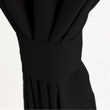 Max 2 Panel Self Adhesive Window Blackout Curtains Drapes Black 1.3x2.2m
