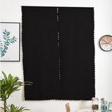 Max 2 Panel Self Adhesive Window Blackout Curtains Drapes Black 1.3x2.2m