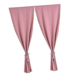 Max 2 Panel Self Adhesive Window Blackout Curtains Drapes Pink 1.2x1.5m