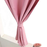 Max 2 Panel Self Adhesive Window Blackout Curtains Drapes Pink 1.2x1.5m