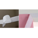 Max 2 Panel Self Adhesive Window Blackout Curtains Drapes Pink 1.2x1.5m