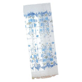 Max Offset Printed Voile Slot Top Panel Tulle Window Blinds Blue-100x270cm