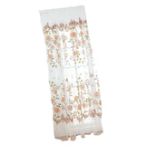 Max Offset Printed Voile Slot Top Panel Tulle Window Blinds Yellow-100x270cm
