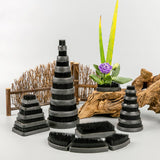 Max Assorted Ikebana Kenzan Flower Frog Arrangment Black 62x108mm (2.4x4.3 inch)