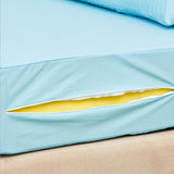 Max Hypoallergenic Zipped Mattress Protector Cover Blue - 180x200cm - Aladdin Shoppers