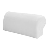 1 Pair Elastic Sofa Armrest Covers Armchair Slipcovers Protector White