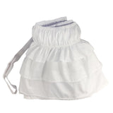 Max Solid Color Tri-layer Ruffle Elastic Band Bed Skirt White-200x200cm(King) - Aladdin Shoppers