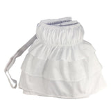 Max Solid Color Tri-layer Ruffle Elastic Band Bed Skirt White-200x200cm(King) - Aladdin Shoppers