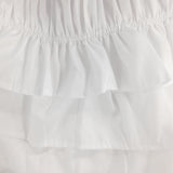 Max Solid Color Tri-layer Ruffle Elastic Band Bed Skirt White-200x200cm(King) - Aladdin Shoppers