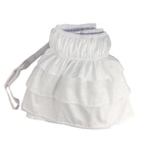 Max Solid Color Tri-layer Ruffle Elastic Band Bed Skirt White-200x200cm(King) - Aladdin Shoppers