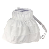 Max Solid Color Tri-layer Ruffle Elastic Band Bed Skirt White-200x200cm(King) - Aladdin Shoppers