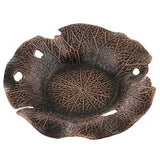 Lotus Leaf~Alloy Teacup Coaster Coffee Cup Mat for Kung Fu Tea Fittings Red Copper Color