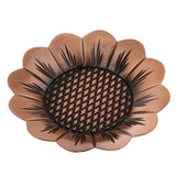 Alloy Teacup Coaster Coffee Cup Mat for Kung Fu Tea Fittings Sunflower