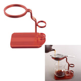 Creative Aluminium Alloy Stand Bracket Holder Service for Teapot Tea Filter ~Red