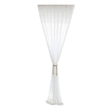 Max Sheer White Chiffon Window Curtain Panel for Balcony Bedroom White-140x240cm - Aladdin Shoppers