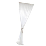 Max Sheer White Chiffon Window Curtain Panel for Balcony Bedroom White-140x240cm - Aladdin Shoppers