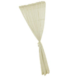 Max Kitchen Curtain Sheer Door Window Voile Beige - 132x213cm - Aladdin Shoppers