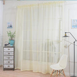 Max Kitchen Curtain Sheer Door Window Voile Beige - 132x213cm - Aladdin Shoppers