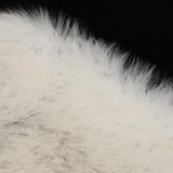 Max Heart Shape Shaggy Faux Sheepskin Area Rug Floor Carpet Mat White Grey