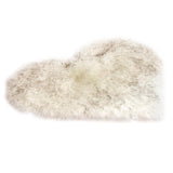 Max Heart Shape Shaggy Faux Sheepskin Area Rug Floor Carpet Mat White Grey