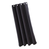Max Solid Color Blackout Window Curtains Panels for Bedroom Black 42x63inch