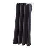 Max Solid Color Blackout Window Curtains Panels for Bedroom Black 42x63inch