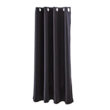 Max Solid Color Blackout Window Curtains Panels for Bedroom Black 42x63inch