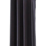 Max Solid Color Blackout Window Curtains Panels for Bedroom Black 42x63inch