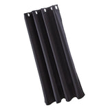 Max Solid Color Blackout Window Curtains Panels for Bedroom Black 42x63inch