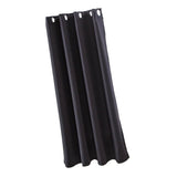 Max Solid Color Blackout Window Curtains Panels for Bedroom Black 42x63inch